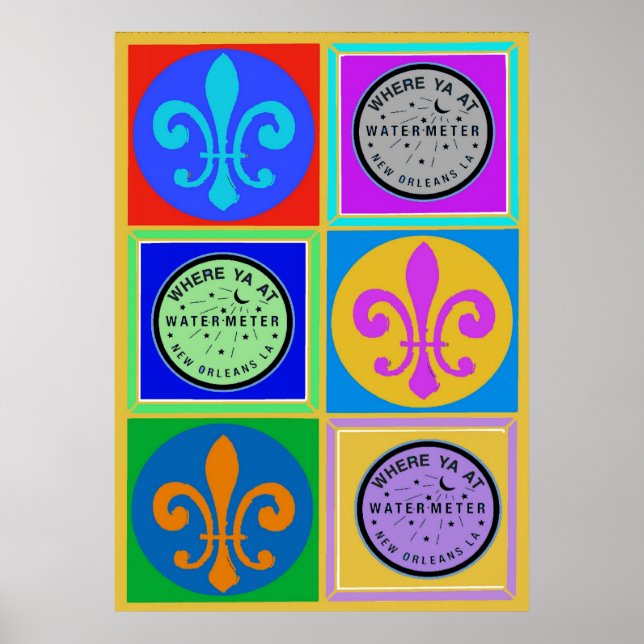 New Orleans Symbols Poster (Front)