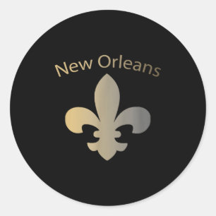 New Orleans Tees_  Classic Round Sticker