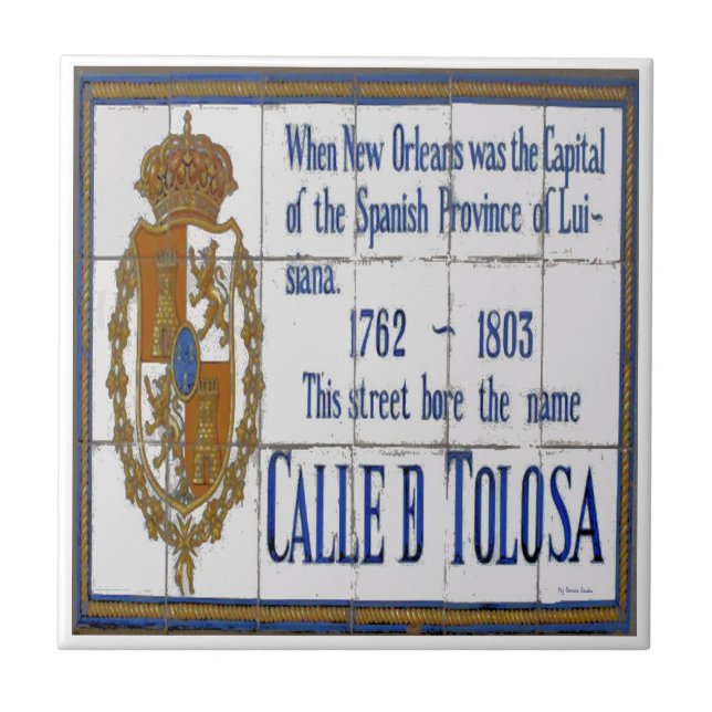 New Orleans Toulouse St Tile Mural (Front)