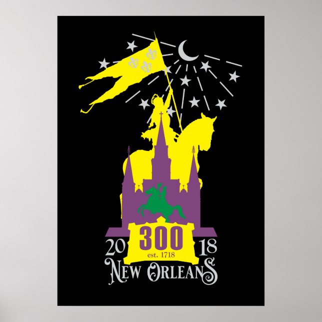 New Orleans Tricentennial 300TH Anniversary Poster (Front)