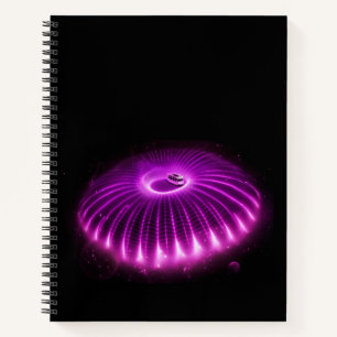 New Orleans Trolley Bus Teleported By Alien Force Notebook