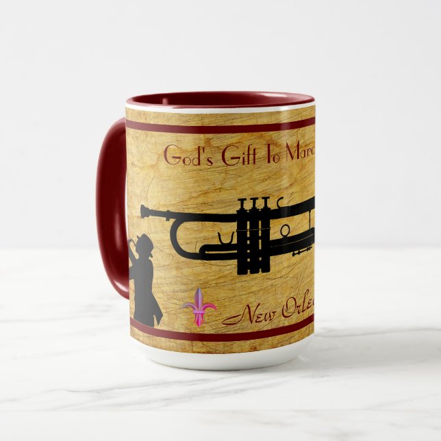 New Orleans Trumpet Mug (Front Left)