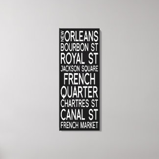 New Orleans | Typography Canvas Print