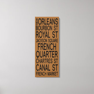 New Orleans | Typography Canvas Print