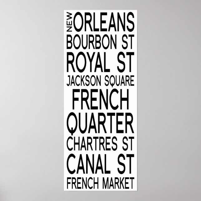 New Orleans | Typography Poster (Front)