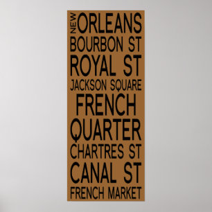 New Orleans   Typography Poster