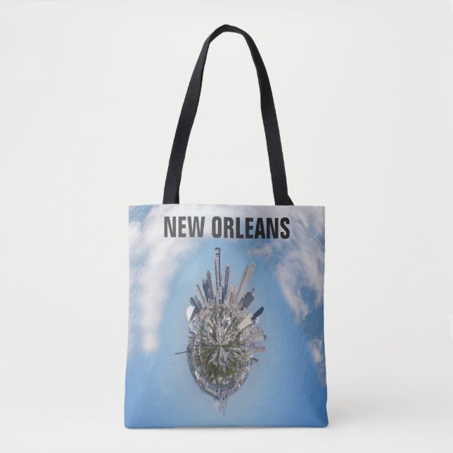 New Orleans Unique City Skyline Travel Photo Tote Bag (Front)