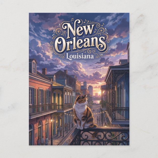 New Orleans USA Postcard (Front)