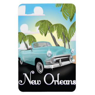 New Orleans vintage travel poster. Magnet