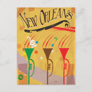 New Orleans Vintage Travel poster Postcard