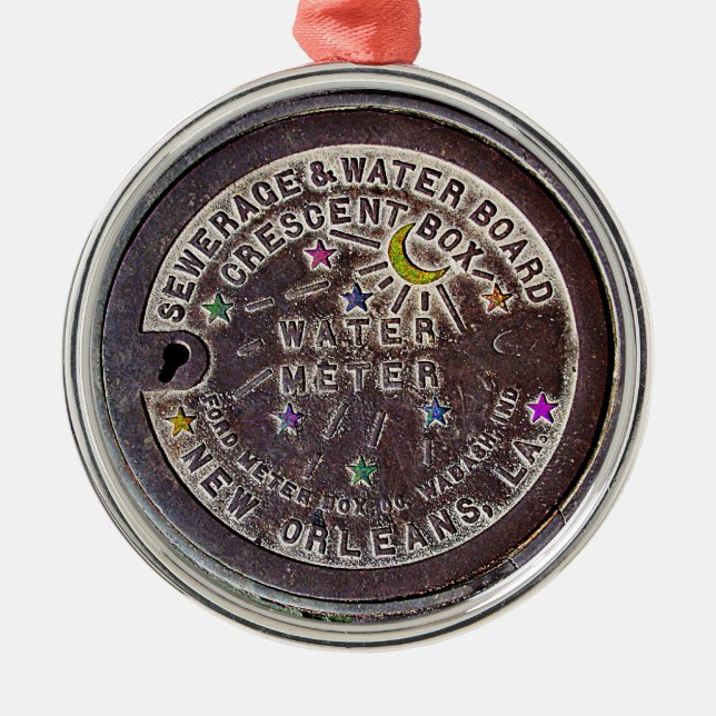 New Orleans Water Metre Christmas Ornament (Front)