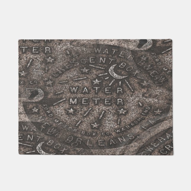 New Orleans Water Metre Lid Doormat (Front)