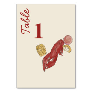 New Orleans Watercolor Table Number