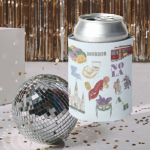 New Orleans Wedding Can Cooler