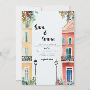 New Orleans Wedding Destination Invitation