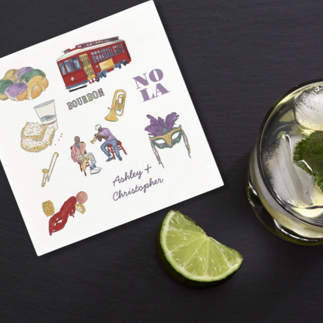 New Orleans Wedding  Napkin (Creator Uploaded)