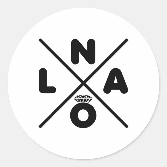 New Orleans Wedding Nola Bachelorette Party Groom  Classic Round Sticker (Front)