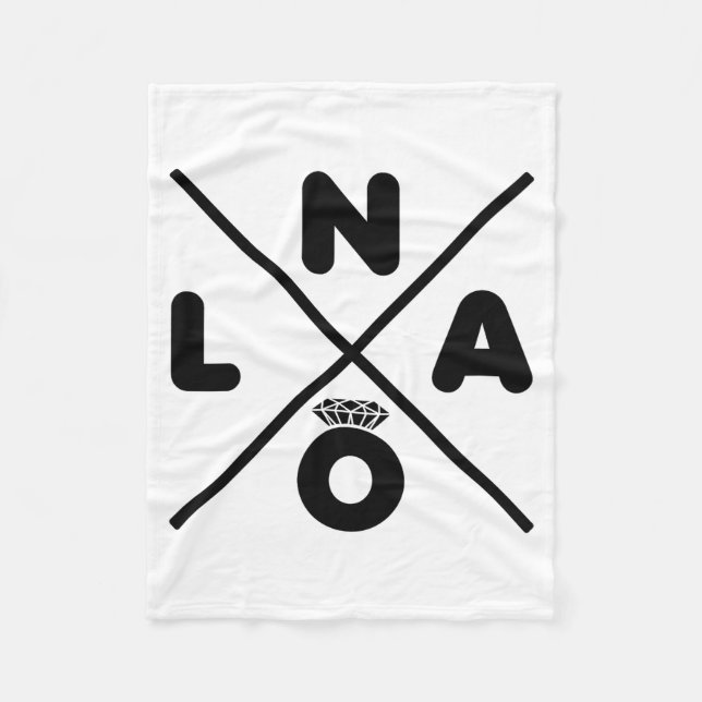 New Orleans Wedding Nola Bachelorette Party Groom  Fleece Blanket (Front)