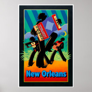 New Orleans, Zydeco poster