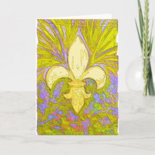 New OrleansWild Fleur de Leis Card