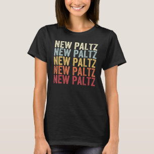 New Paltz New York New Paltz NY Retro Vintage Text T-Shirt