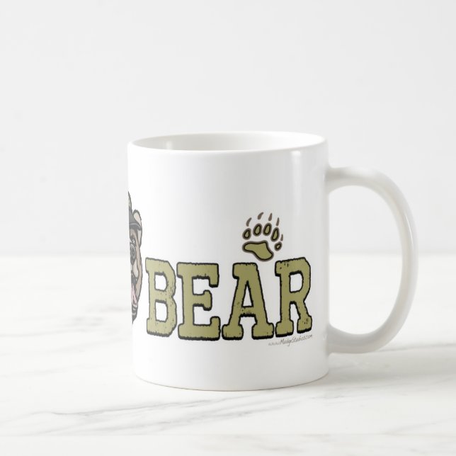 New Papa Bear Father's Day Gear Coffee Mug (Right)