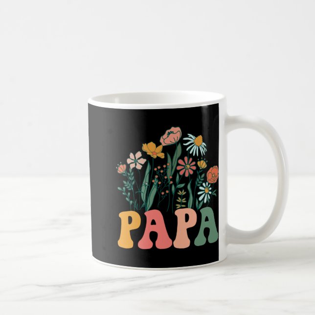 New Papa Wildflower First Birthday &amp; Baby Show Coffee Mug (Right)