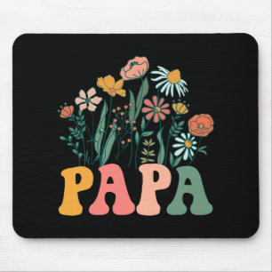 New Papa Wildflower First Birthday &amp; Baby Show Mouse Mat