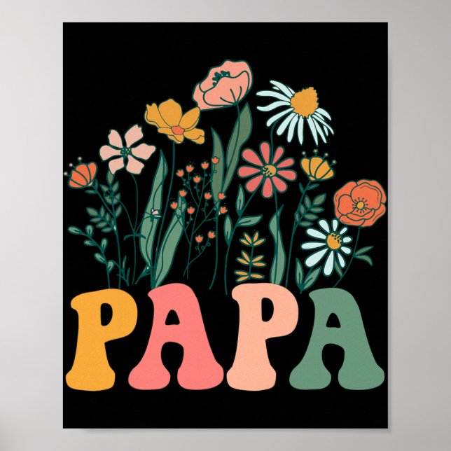 New Papa Wildflower First Birthday &amp; Baby Show Poster (Front)