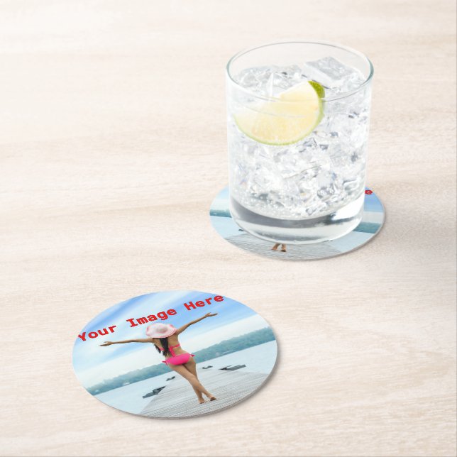 NEW! Paper Coasters - Round - Custom (Insitu)