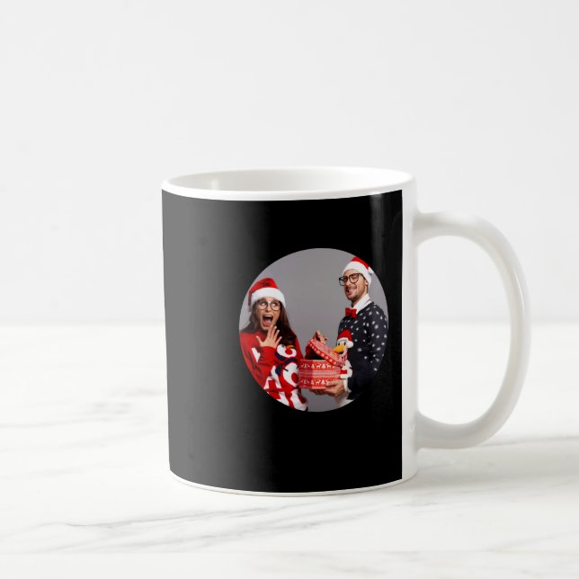 New Parents 2025 Christmas Photo T Shirt  Coffee Mug (Right)
