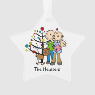 New Parents Baby Girl, Dog Holiday Ornament