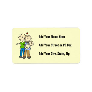 New Parents New Baby T-shirts and Gifts Label