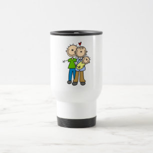 New Parents with Baby Tshirts and Gifts Travel Mug