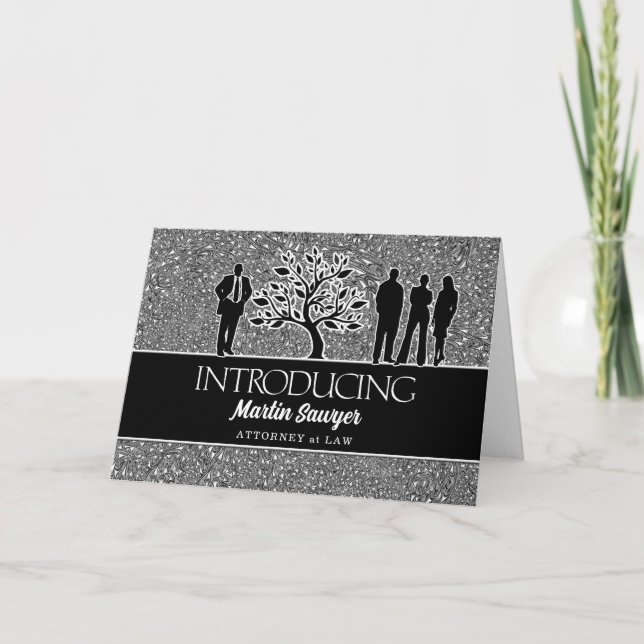 New Partner Business Professional Custom Announcement (Front)