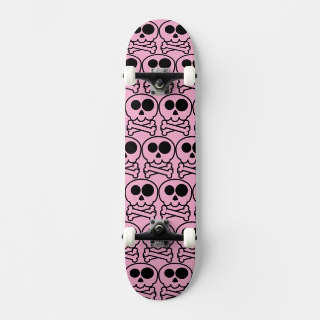 NEW - Pastel Cartoon Skull Skateboard (Front)