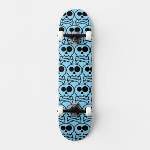 NEW - Pastel Cartoon Skull Skateboard