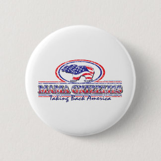 NEW-Patriotic-Grizzly 6 Cm Round Badge