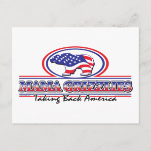 NEW-Patriotic-Grizzly Postcard
