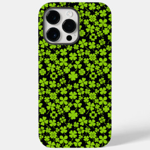 New pattern.Clover leaves 01 Black BG Case-Mate iPhone 14 Pro Max Case