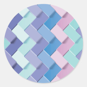 New Pattern Creation 3 Classic Round Sticker