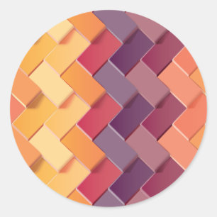 New Pattern Creation 4 Classic Round Sticker
