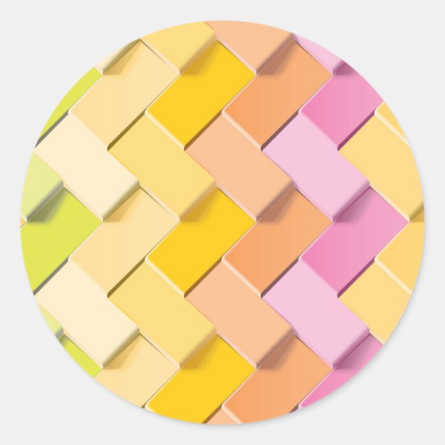 New Pattern Creation Classic Round Sticker (Front)