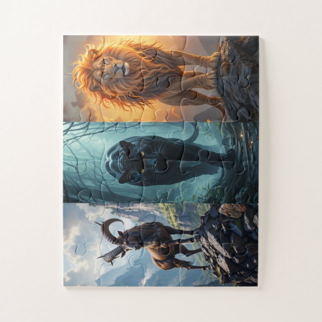 new pazzle game animal art jigsaw puzzle (Vertical)