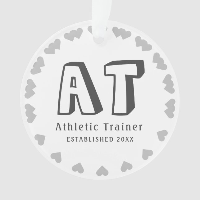 New Personalise Athletic Trainer Ornament (Front)