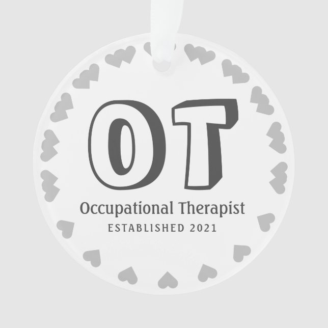 New Personalise Occupational Therapist Ornament (Front)