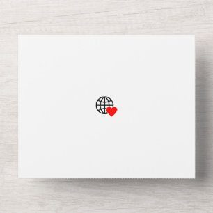 New personalise Text Logo All in One Wedding Invit Invitation