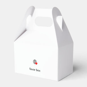 New personalise Text Logo favour box