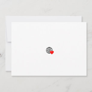 New personalise Text Logo Flat Invitation