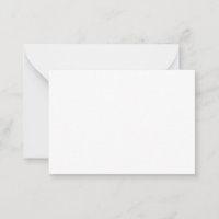 New personalise Text Logo Flat Note Card